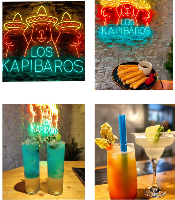 Neon Los Kapibaros oraz kolorowe koktajle